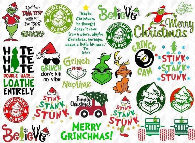 Download 1500 Grinch Inspired Svg Bundle Etsy