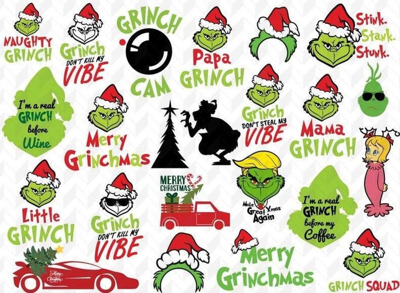 Download 1500 Grinch inspired SVG Bundle | Etsy