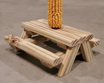 Squirrel & Critter Picnic Table