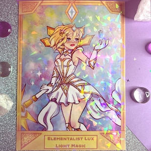 5x7&quot; Elementalist Lux Mini Art Print Holographic Film