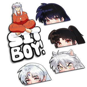 Anime Inu Stickers, Peekers for Cars and Laptop