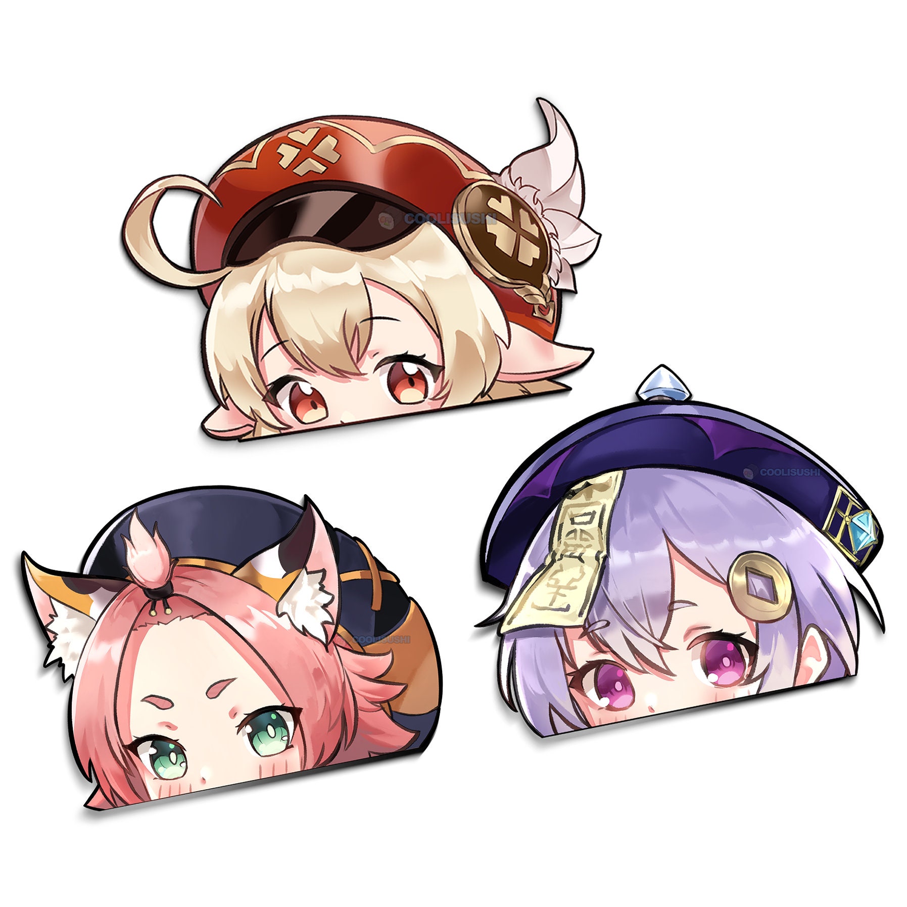 Furina Genshin Impact Sticker Peeker Fan Made Genshin Furina Etsy My