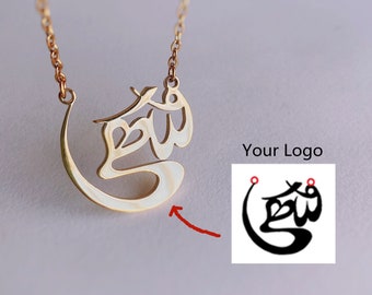 CUSTOM Logo Necklace Personalized Cut Any Logo/Shape/Icon/Pattern Necklace Sterling Silver DIY Gifts For Friends