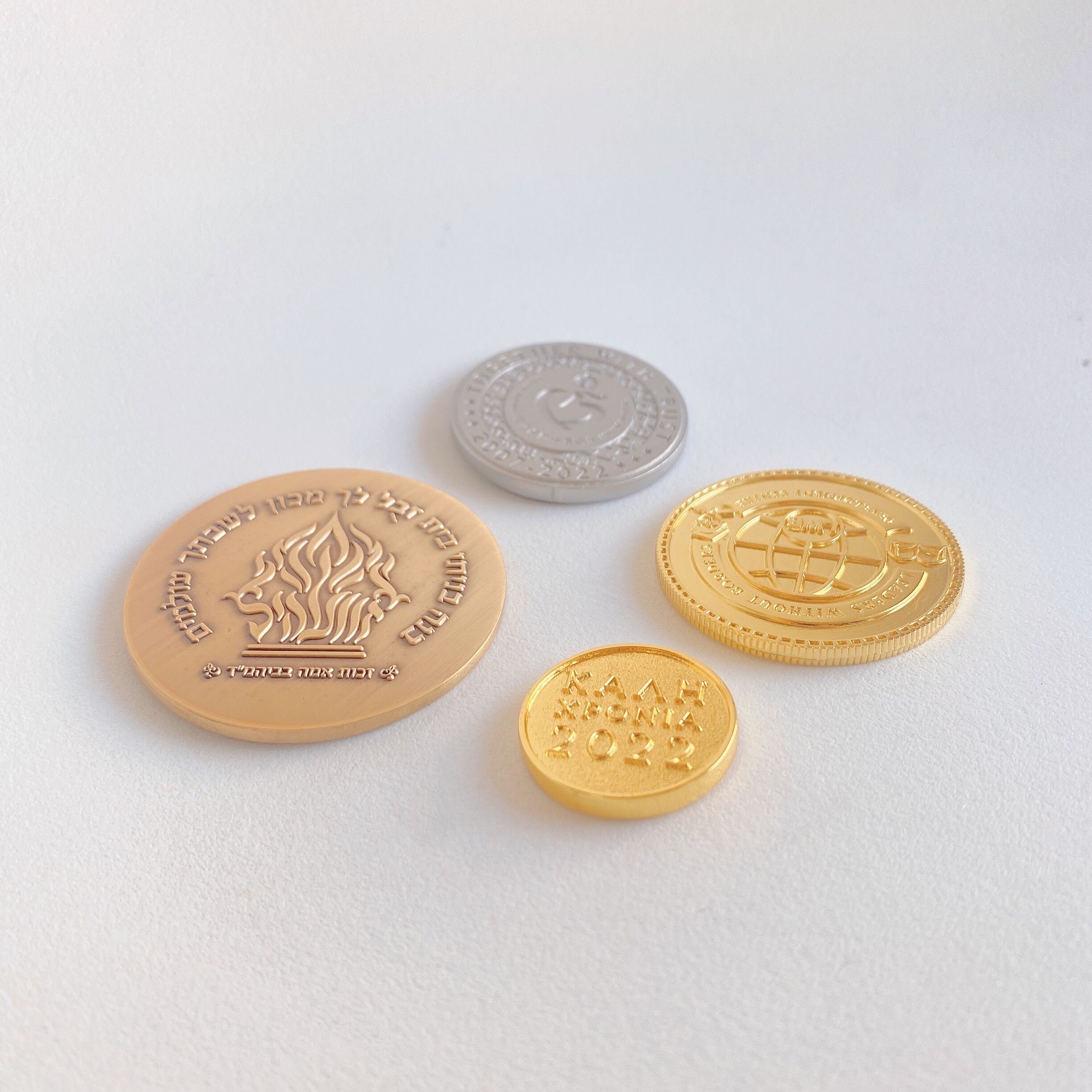 Custom Embossed Logo Coin: Double-sided Brass Commemorative Coin - Etsy