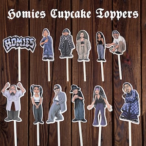 Homies Cupcake Toppers l Homies l Cupcake Topper l Homies Party l Homies Party Favors