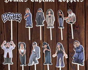 Homies Cupcake Toppers l Homies l Cupcake Topper l Homies Party l Homies Party Favors