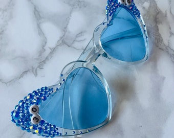 Blue Personalised Birthday Sunglasses