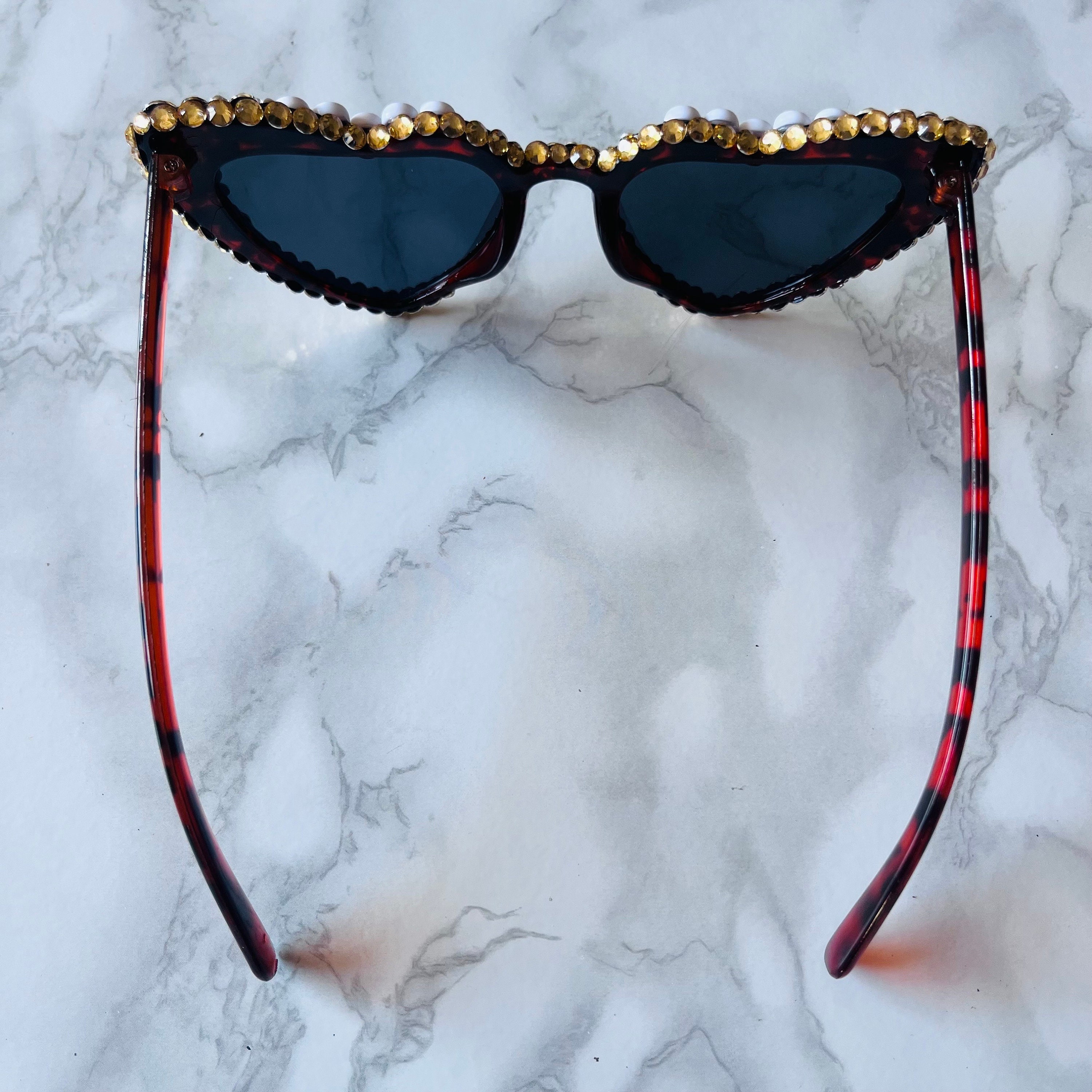 Dirty Thirty Gold Embellished Sunglasses - Etsy