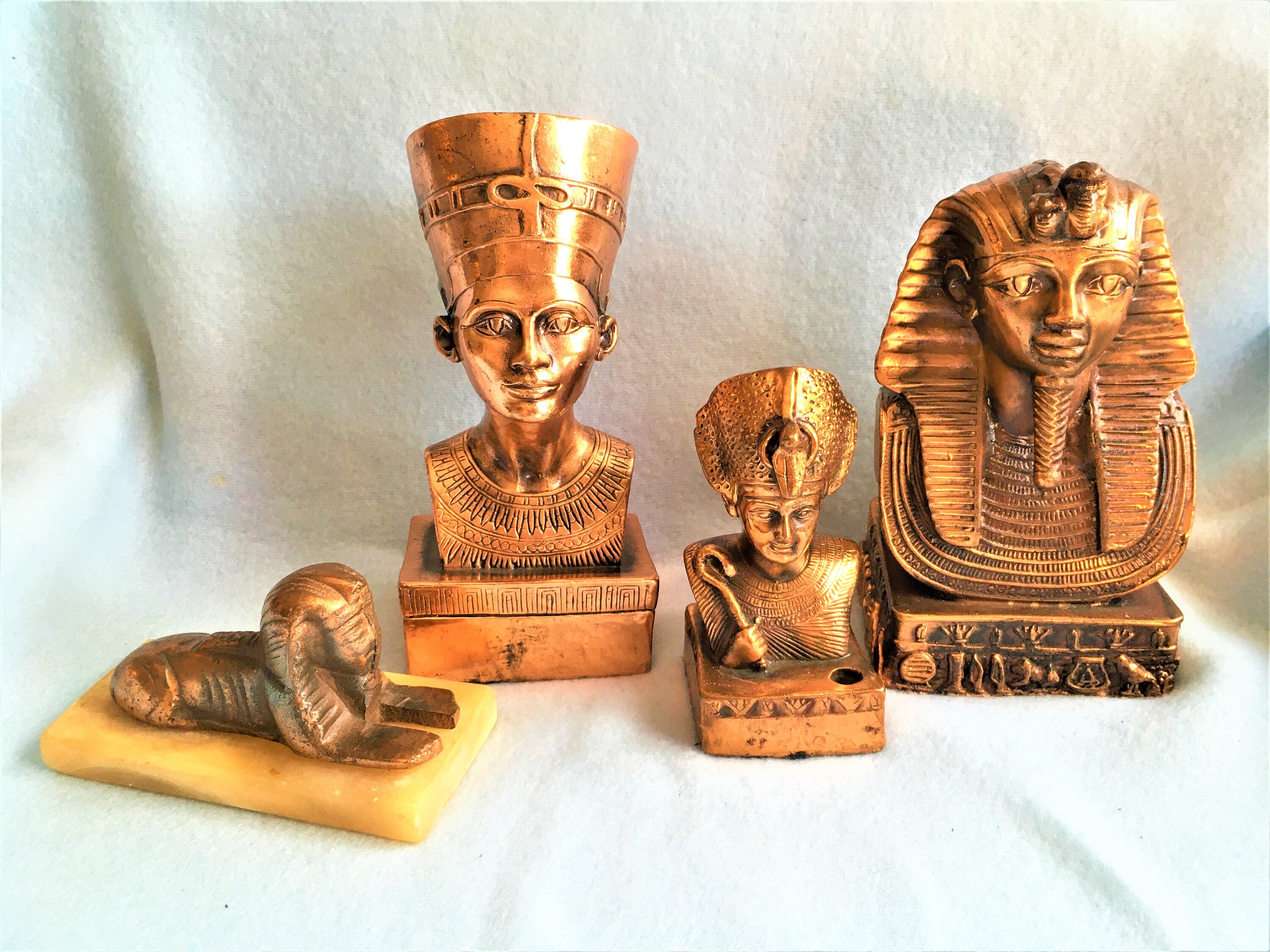 ビンテージネックレスゴールドエジプトピラミッドスフィンクスツタンカーメン金宝石謎 ビンテージネックレスゴールドエジプトピラミッドスフィンクス