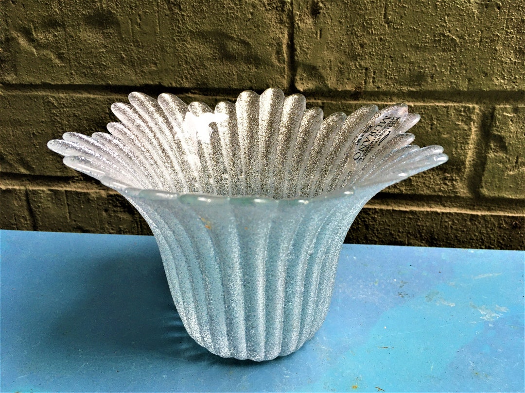 Vintage MURANO Blown Glass Vetro Eseguito Secondo La Tecnica Dei