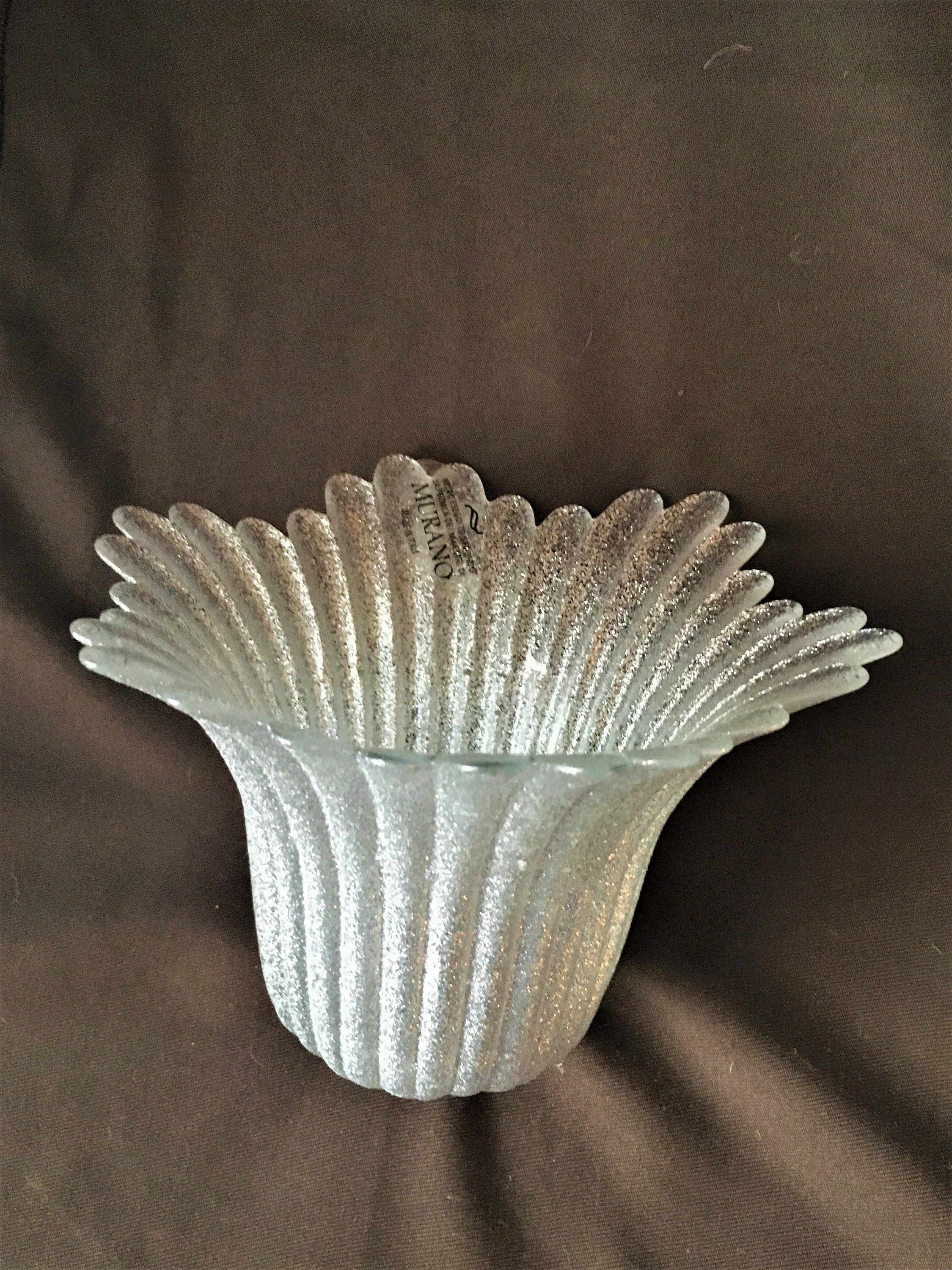 Vintage MURANO Blown Glass Vetro Eseguito Secondo La Tecnica Dei