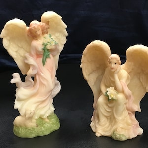 LOT Of 2 Seraphim Classics FAITH The Easter Angel #81660 Roman 5&quot; Angel 1999; and Seraphim Classics 3.5&quot; Angel Figurine Ophelia #63659, 1995