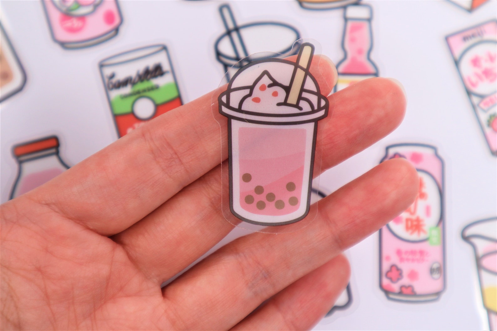 Cute Japanese drinks stickers kawaii stickers Japanese cute Etsy