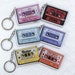 BTS keychain, BTS Album Cassette Keychain, Kpop keychain 
