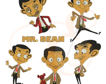 Mr Bean Cartoon Etsy Mr Bean Cartoon Etsy