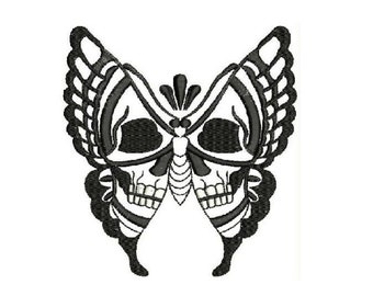 Download Skull Butterflies Etsy