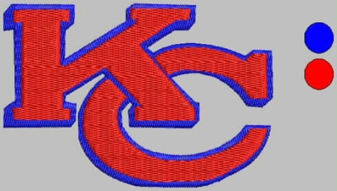 Kansas City Chiefs KC LOGO Machine Embroidery Design Instant Etsy