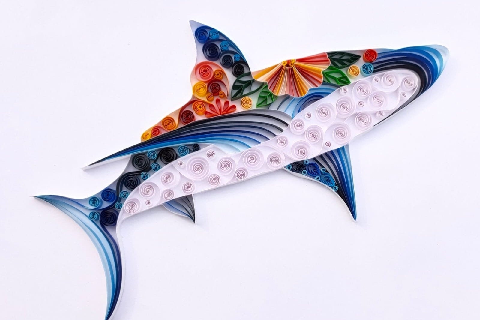 Whale Paper Quilled Handcrafted Piece for Home Decor Fish Etsy