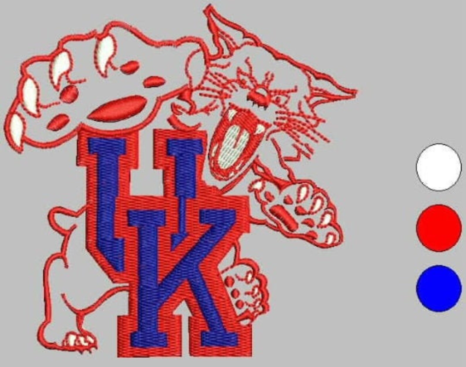 Kentucky Wildcats Embroidery Design Instant Download Filled Etsy