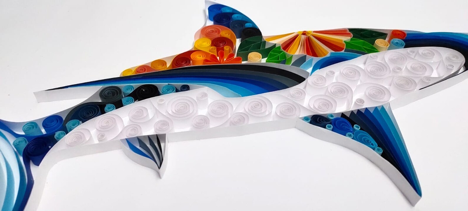 Whale Paper Quilled Handcrafted Piece for Home Decor Fish Etsy