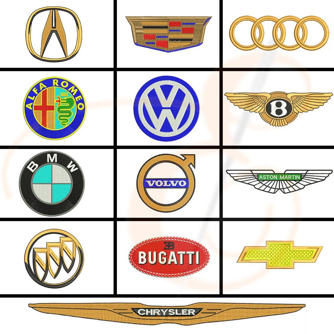 Car logo huubq machine jessecmault designs buy 10 logo get 3  etsy
