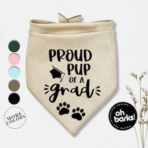 Hundehalstuch • Abschlusshundehalstuch • PROUD PUP of GRAD Hundehalstuch • Abschlussgeschenk • Abschlusshundehalstuch • Klasse von 2023