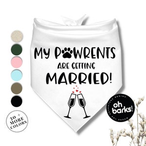 My Humans are Getting Married Bandana  Engagement Bandana• Engagement Announcement Dog Bandana • Dog wedding bandana