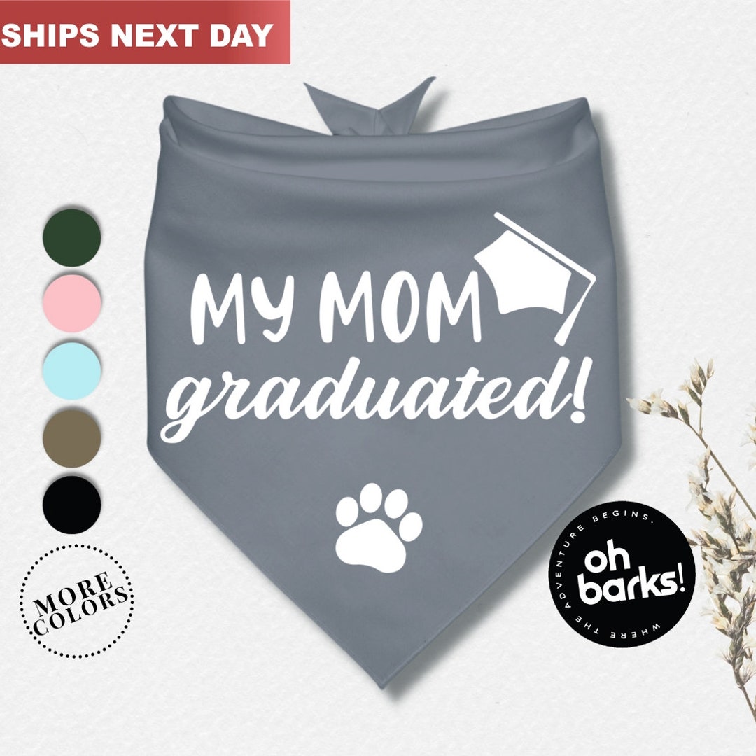 Personalized Dog Bandana Graduation Dog Bandana Graduation Gift