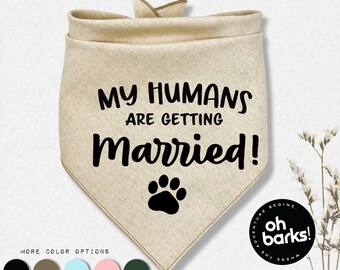 Bandana Per Cani Con Scritta Annuncio Gravidanza | My Humans Are Getting Me A Baby, 70x34 Cm