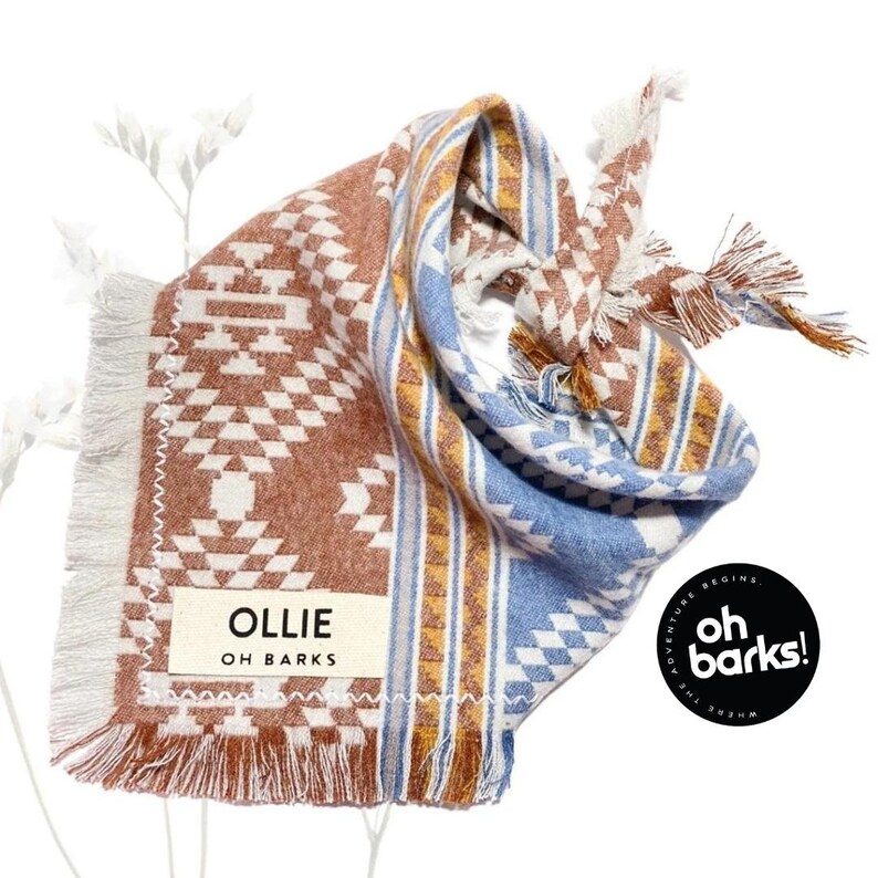 Dog Bandana Personalized Name Bandana Customized Dog Tag Etsy