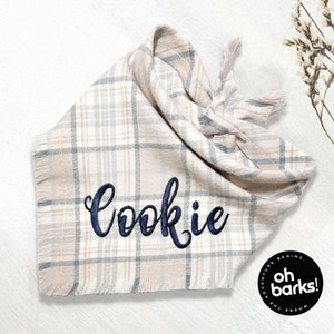 Dog Bandana • Personalized Dog bandana • Embroidery Dog Bandana • Dog gifts • Pet Accessories • Puppy Bandana