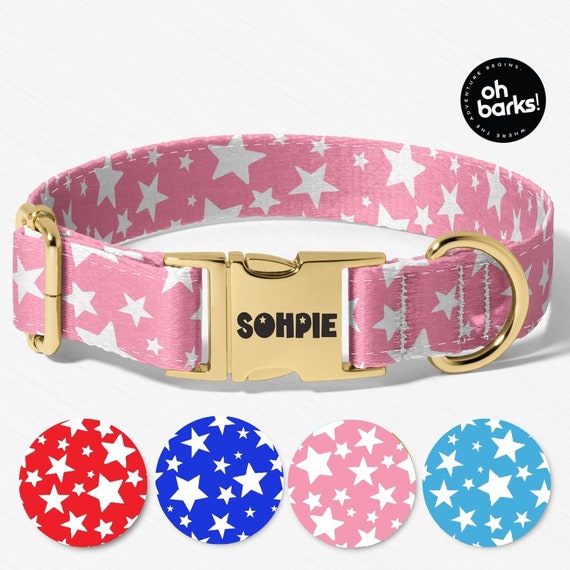 Patriotic dog collars discount