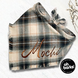 Dog Bandana • Embroidered Personalized Dog bandana • New puppy gift • Dog Scarf • Pet Accessories