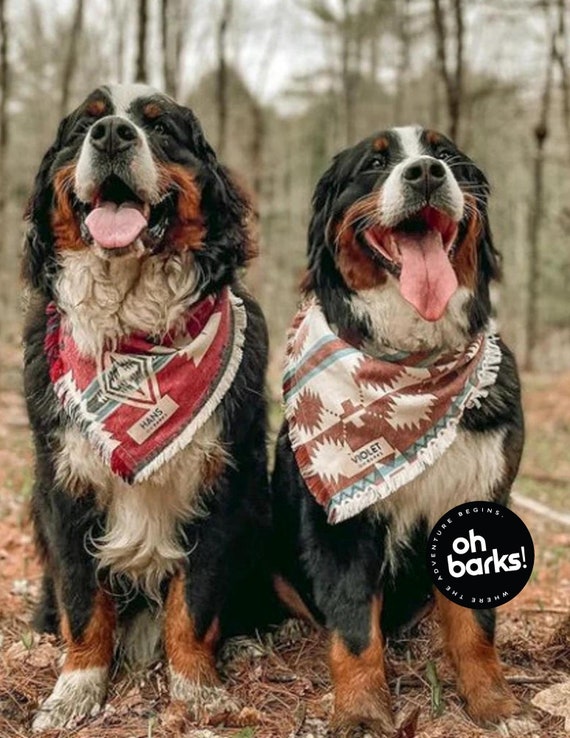 Dog Bandana Personalized RED Dog Bandana Aztec Dog Bandana Reversible Tie Back Dog Bandana Gift for Pets Dog Mom Gift Etsy