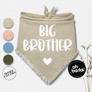 Bandana für große Schwestern • Schwangerschaftsanzeige • Schwanger • Baby Geburtsanzeige • Mutterschaft • Big Bro oder Big Sis Hunde Bandana