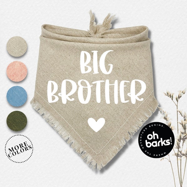 Big Sister Big Brother Dog Bandana •  Pregnancy announcement • Pregnant • Baby Birth announcement• Maternity• Big Bro or Big Sis dog Bandana