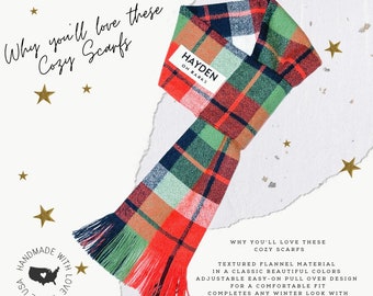 Dog bandana • Dog winter bandana scarf • Christmas dog bandana • Personalized dog Scarf