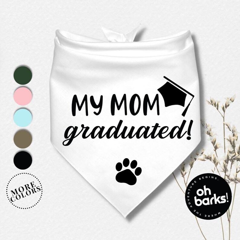 Personalized Dog Bandana Graduation Dog Bandana Graduation Etsy