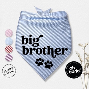 Big Sister Big Brother Dog Bandana •  Pregnancy announcement • Pregnant • Baby Birth announcement•Maternity• Big Bro or Big Sis dog Bandanas