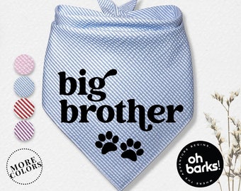 Big Sister Big Brother Dog Bandana •  Pregnancy announcement • Pregnant • Baby Birth announcement•Maternity• Big Bro or Big Sis dog Bandanas