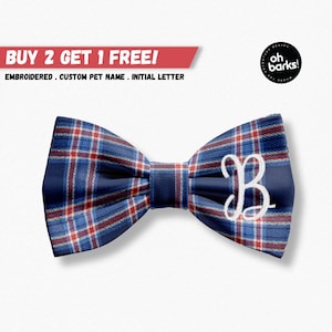 Dog Bow Ties , Plaid Blue Dog Bow tie, Dog Wedding , Dog Collar Bow Tie , Dog Bandana , Bow Tie , Dog Bowtie , Pet Bowtie