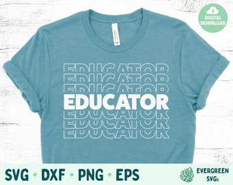 Teacher Appreciation SVG File for Cricut Silhouette, Educator SVG File ...