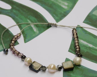 Pulsera de perlas, pulsera de perla blanca, pulsera de perlas, pulsera con cuentas de perla delicada, regalo de acción de gracias perfecto, mejor regalo de amigo