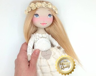 Pregnancy gift - Pregnant handmade rag doll, Mom to be, Personalized gift for a Mommy to be - Future mom, Baby shower gift, Expecting mom