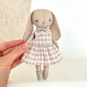 Bunny Sewing Pattern – Easy Easter Fabric Bunny Pattern, DIY Plush Bunny, Mini Stuffed Rabbit PDF Sewing Pattern, Small Textile Bunny to sew