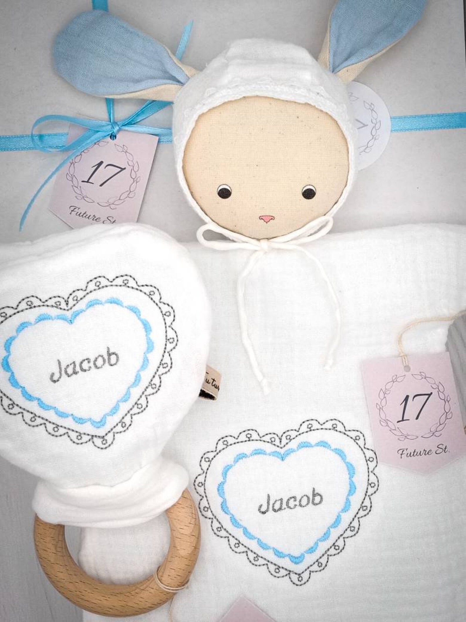 Personalised New Born Baby Boy Gift Set Customised New Baby Etsy