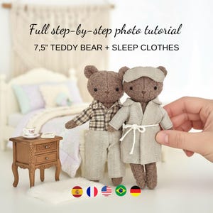 Teddy Bear Sewing Pattern - Memory Small Bear Sewing Pattern, Fabric Stuffed  Bear Toy sewing pattern, Teddy bear sew pattern pdf