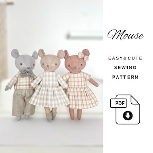 Easy Fabric Maus Schnittmuster: Kleidung & Accessoires (PDF-Muster)
