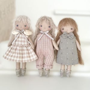 Rag Doll Sewing Pattern – 19cm Cloth Doll & 8-Piece Wardrobe (PDF)