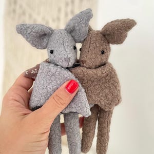 Molde para costura de morcego, brinquedo de pelúcia, decoração de Halloween (PDF)